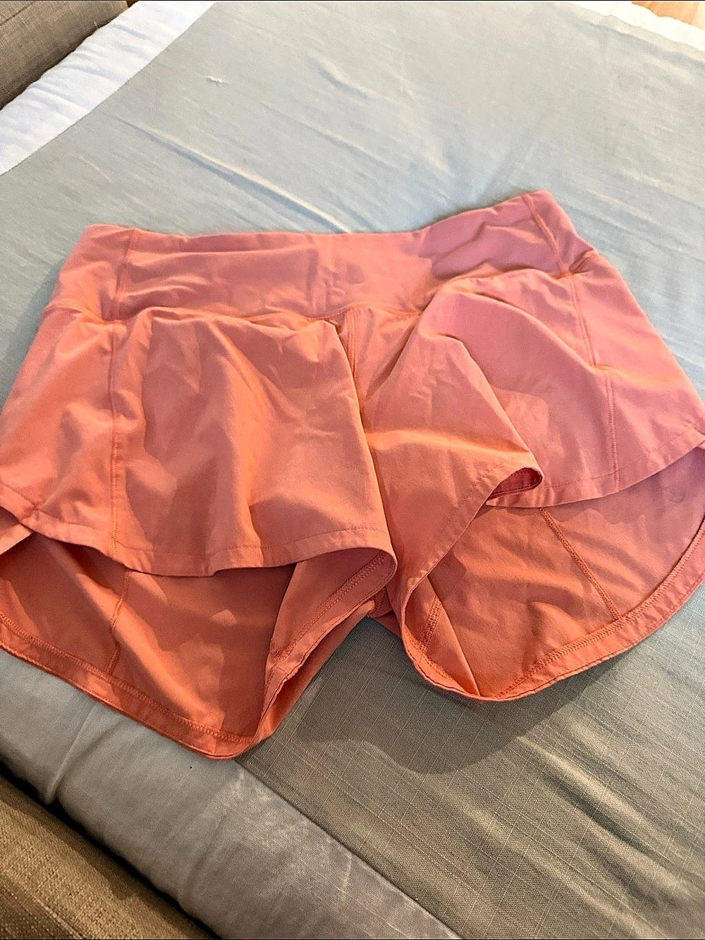 lululemon Speed Up Mid-Rise Lined Short 4" Shorts 4" Orange Size 6